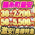 30分2200円激安！奥様特急 錦糸町店 日本最安！